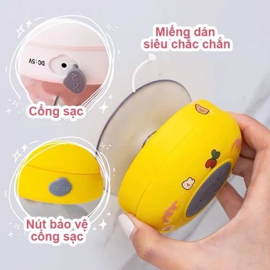 Loa Bluetooth Mini Không Dây Chống Nước - Dùng Nhà Tắm & Du Lịch, Kết Nối Android iOS PC, Giá 68.000₫ 5
