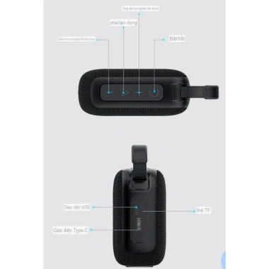 Loa Bluetooth Mini không dây HiFi, ngoài trời, hỗ trợ USB/TF – Giá chỉ 175.000₫