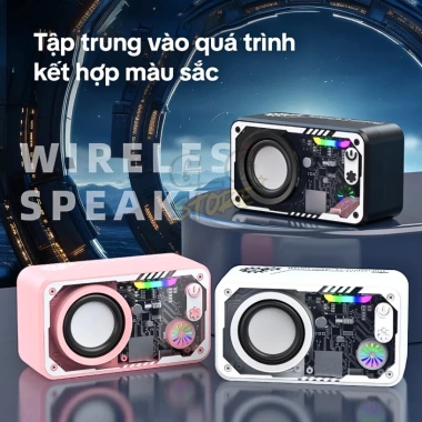 Loa Bluetooth Mini Mecha - Âm Thanh Hi-Fi, Đèn RGB, Giá 95.000₫ (Giảm 19k) 5