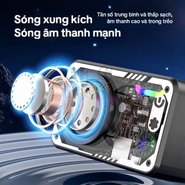 Loa Bluetooth Mini Mecha - Âm Thanh Hi-Fi, Đèn RGB, Giá 95.000₫ (Giảm 19k) 6