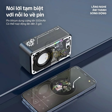 Loa Bluetooth Mini Mecha - Âm Thanh Hi-Fi, Đèn RGB, Giá 95.000₫ (Giảm 19k) 8
