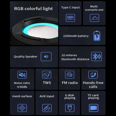 Loa Bluetooth Mini MeeGoo Bass Mạnh – Kết Nối PC, USB, Thẻ Nhớ, FM, LED – 189k 9
