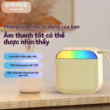 Loa Bluetooth Mini RGB Light di động, âm thanh nổi ngoài trời - Quà tặng 159.000₫