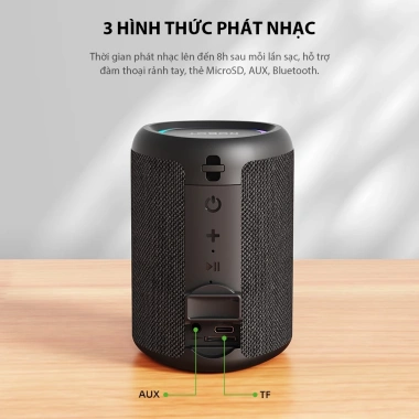 Loa Bluetooth Mini ROBOT RB120 Hồng Matte giới hạn 5W LED RGB, hỗ trợ thẻ nhớ, giá 209.000 6
