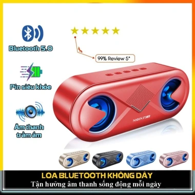 Loa Bluetooth Mini S6 Cao Cấp Bass Mạnh Stereo Siêu Trầm Để Bàn 336k