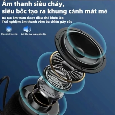 Loa Bluetooth Mini SH-309 - 5 LED RGB, âm trầm, pin 2-4h, bảo hành 12t, giá 119.000 VND