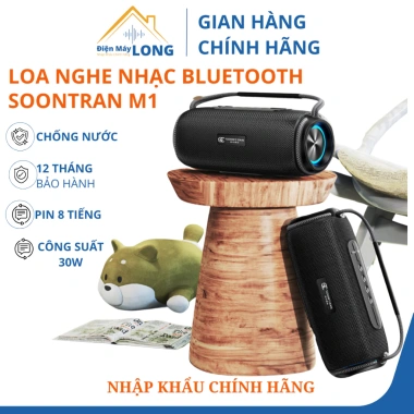 Loa Bluetooth Mini Soontran M1 Chính Hãng - Chống Nước, Âm Thanh Cao Cấp, Giá Chỉ 580.000₫