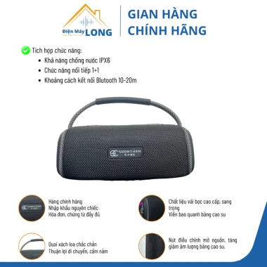Loa Bluetooth Mini Soontran M1 Chính Hãng - Chống Nước, Âm Thanh Cao Cấp, Giá Chỉ 580.000₫ 2