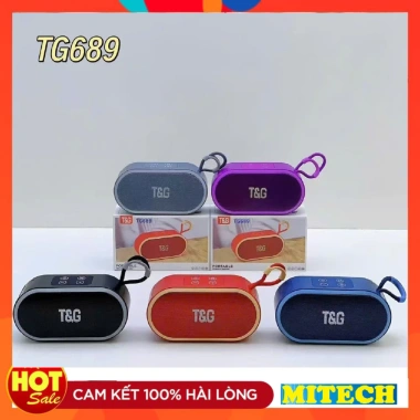 Loa Bluetooth Mini TG689 không dây, âm bass lớn, thiết kế gọn, móc treo tiện lợi, giá rẻ 175.000 VND