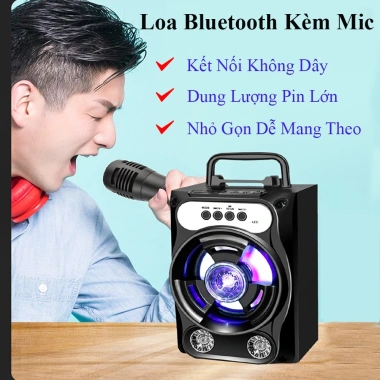 Loa Bluetooth Mini Xách Tay, Micro Dây, Âm Thanh Sống Động, Bảo Hành 12 Tháng 235.000 VND