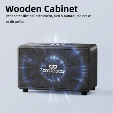 Loa Bluetooth retro GOOJODOQ 3 chế độ, âm trầm/bổng, 2 micro không dây, 1,390,000₫ 9