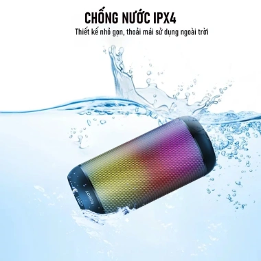 Loa Bluetooth ROBOT RB510 10W Bass Lớn Đèn LED RGB Chống Nước Thẻ Nhớ USB AUX 4
