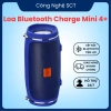 Loa Bluetooth Siêu Bass Mini Charge 4+ IPX7: âm thanh HiFi, bass ấm mạnh, pin 6‑8h, chỉ 117k 10