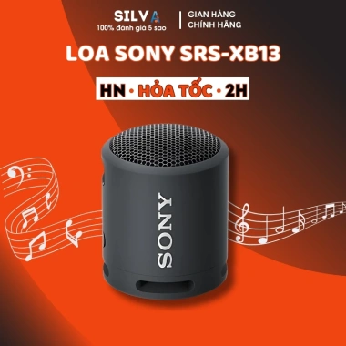 Loa Bluetooth Sony SRS-XB13 chính hãng - Bass mạnh, IP67 chống nước, 16h, kết nối 2 loa, bảo hành 2 năm, giá 630.000 VND