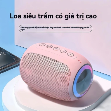 Loa Bluetooth Subwoofer, không dây, âm lượng lớn, nhỏ gọn, ngoài trời - 175.000₫