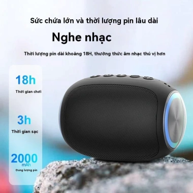 Loa Bluetooth Subwoofer, không dây, âm lượng lớn, nhỏ gọn, ngoài trời - 175.000₫