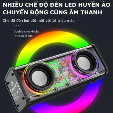 Loa Bluetooth V8 - Kết Nối Kép 2 Loa, Công Suất 13.6W, LED RGB 500 Triệu Màu, Giá 85.377 VND 7