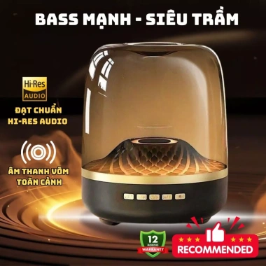 Loa Bluetooth Vi Tính Bass Mạnh, Âm Thanh Vòm 12D, Led RGB, BH 12 Tháng