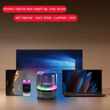 Loa Bluetooth Vi Tính Bass Mạnh, Âm Thanh Vòm 12D, Led RGB, BH 12 Tháng
