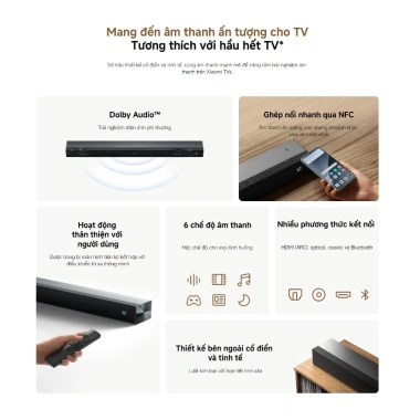 Loa Bluetooth Xiaomi Soundbar Pro 2.0 NS5-EU Chính Hãng, BH 12 Tháng, Giá 2.99tr 2 Loa Bluetooth Xiaomi Soundbar Pro 2.0 NS5-EU Chính Hãng, BH 12 Tháng, Giá 2.99tr 2