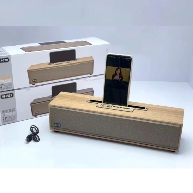 Loa Bluetooth XM520 20W Bass mạnh, siêu trầm, vỏ gỗ thanh, tặng AUX 3.5 - Giá 246.000₫