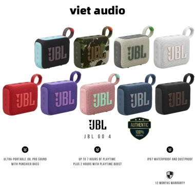 Loa Di Động Bluetooth JBL Go 4 Quốc tế Âm lượng siêu lớn, hỗ trợ thẻ nhớ - 250.000₫