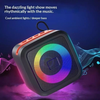 Loa di động MceHKF giá đỡ, đèn RGB, Super Bass, 10h Playtime - Du lịch 145.200 VND 6