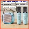 Loa Karaoke Bluetooth Mini K12 kèm 2 micro, không dây, âm thanh tốt, thiết kế xinh xắn chỉ 95.000 VND