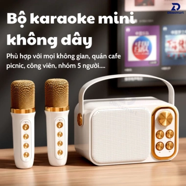 Loa Karaoke Bluetooth YS-105 DIBESMART 10W Âm thanh siêu hay, 2 micro không dây, thiết kế nhỏ gọn, chỉ 435.000đ 4