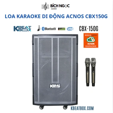 Loa Karaoke Di Động Bluetooth ACNOS CBX150G Chính Hãng - Âm Thanh Sâu, Pin Lâu, Giá Ưu Đãi 4.49 Triệu