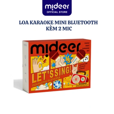 Loa karaoke mini Bluetooth Mideer cho bé kèm mic singalone - Nhỏ gọn, âm thanh sống động, giá chỉ 909.000₫
