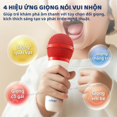Loa karaoke mini Bluetooth Mideer cho bé kèm mic singalone - Nhỏ gọn, âm thanh sống động, giá chỉ 909.000₫