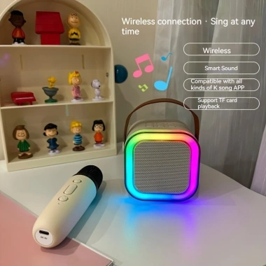 Loa Karaoke Mini K12 2 Mic Không Dây Di Động, Đèn Tiệc, Quà Sinh Nhật OLIVO Giá 128.994₫ 3 Loa Karaoke Mini K12 2 Mic Không Dây Di Động, Đèn Tiệc, Quà Sinh Nhật OLIVO Giá 128.994₫ 3
