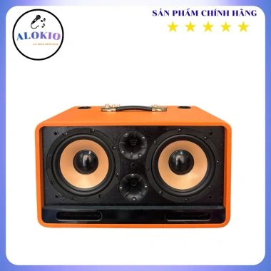 Loa Karaoke Xách Tay ALOKIO V22 800W 2 Bass Thùng Gỗ Bluetooth Tặng 2 Micro UHF Chính Hãng 3
