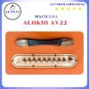Loa Karaoke Xách Tay ALOKIO V22 800W 2 Bass Thùng Gỗ Bluetooth Tặng 2 Micro UHF Chính Hãng 5