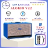 Loa Kéo Bluetooth ALOKIO V22 2 Bass Gỗ - Tặng 2 Micro Karaoke - 3 Màu, 3,5 Triệu