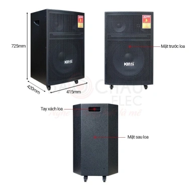 Loa Kéo Karaoke ACNOS CB605PRO 40cm Bass 850W - Freeship Toàn Quốc, Hàng Chính Hãng, 8.7 Triệu