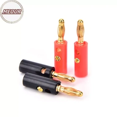 Loa Meour 10 chiếc - Vít chuối đĩa vàng, đầu nối 4mm, giá chỉ 38.700 VND