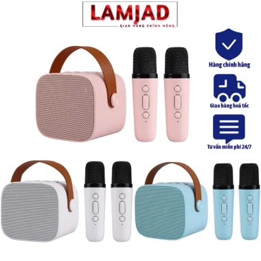 Loa micro Bluetooth karaoke mini K1-LAMJAD - âm thanh siêu hay, thiết kế sang trọng, giá ưu đãi 122.500₫