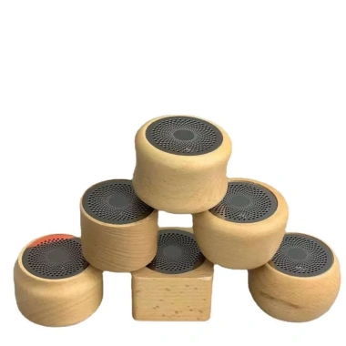 Loa mini Bluetooth gỗ thiết kế độc đáo, nhỏ gọn di động, giảm giá 22% chỉ 300.000 VND 4