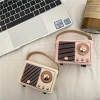 Loa mini Bluetooth vintage âm thanh mạnh mẽ, thiết kế cổ điển, giá 199.000₫
