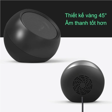 Loa PC USB nhỏ & lớn cho laptop, Bass mạnh, Card âm thanh, Tương thích Windows macOS ChromeOS