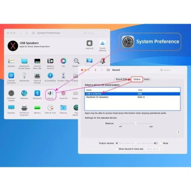 Loa PC USB nhỏ & lớn cho laptop, Bass mạnh, Card âm thanh, Tương thích Windows macOS ChromeOS