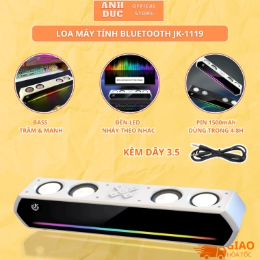 Loa Soundbar Gaming Bluetooth JK-1.119 – Bass mạnh, LED RGB nháy theo nhạc, pin 4‑8h, 261k