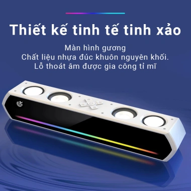 Loa Soundbar Gaming Bluetooth JK-1.119 – Bass mạnh, LED RGB nháy theo nhạc, pin 4‑8h, 261k 2 Loa Soundbar Gaming Bluetooth JK-1.119 – Bass mạnh, LED RGB nháy theo nhạc, pin 4‑8h, 261k 2