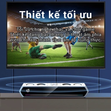 Loa Soundbar Gaming Bluetooth JK-1.119 – Bass mạnh, LED RGB nháy theo nhạc, pin 4‑8h, 261k