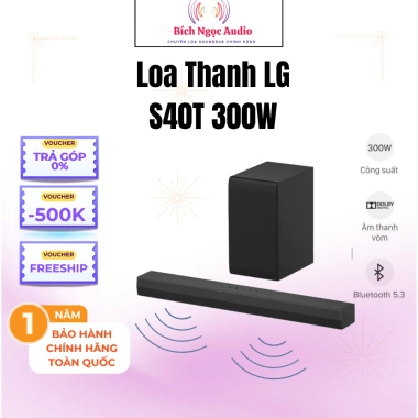 Loa SoundBar LG S40T 300W - Âm thanh vòm mạnh, giá chỉ 2.090.000₫, giảm sốc