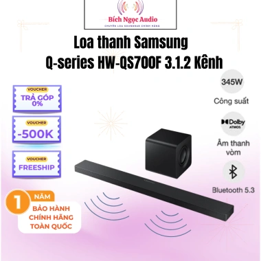 Loa Thanh Q-series HW-QS700F 3.1.2 Kênh Loa Trầm – Giá 6.89 triệu (Giảm 2.0 triệu)