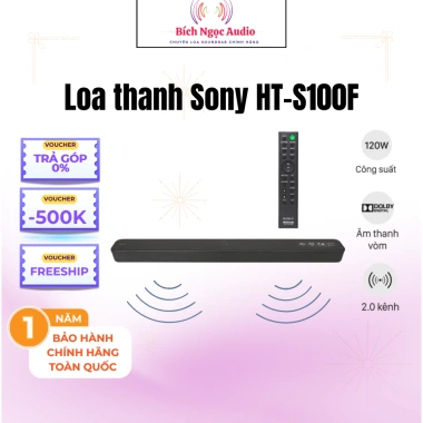 Loa thanh Sony HT-S100F 120W - Bảo hành 1 năm, Chính hãng, Giá giảm 3.69 triệu