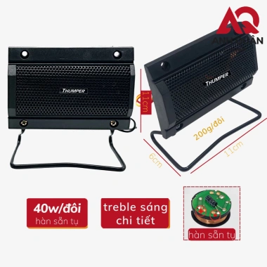 Loa Treble Thạch Anh Thumper 112 40W Loa Chép Rời Karaoke Nhỏ Gọn, Tặng Tụ Hàn Sẵn, 105.000
